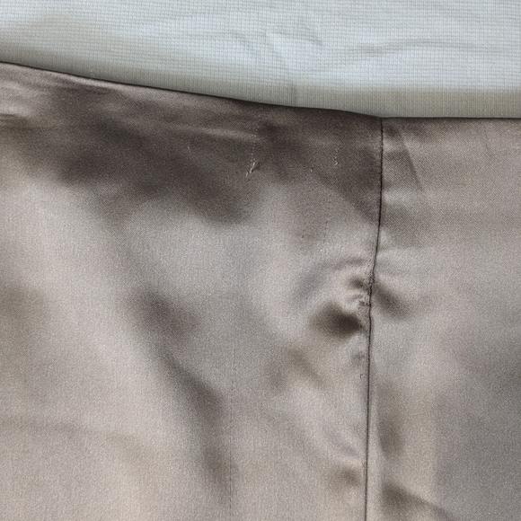 NWT!!! Zara Elegant A-Line Satin Effect Midi Skirt - Champagne Size Small - Picture 7 of 13